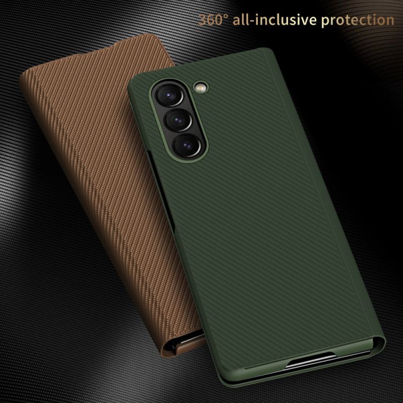 Etui Samsung Galaxy Z Fold 6 Wsparcie Z Efektem Skóry