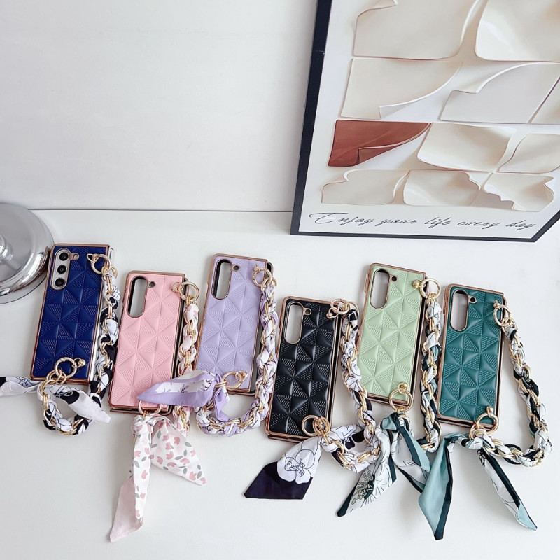 Futerały Samsung Galaxy Z Fold 6 Etui Na Telefon Łańcuszek Wstążkowy