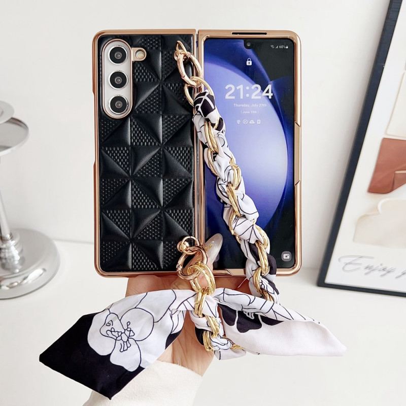 Futerały Samsung Galaxy Z Fold 6 Etui Na Telefon Łańcuszek Wstążkowy