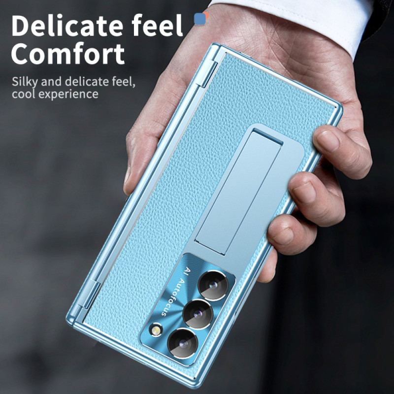 Futerały Samsung Galaxy Z Fold 6 Etui Na Telefon Podpórka Ze Sztucznej Skóry I Uchwyt Na Rysik