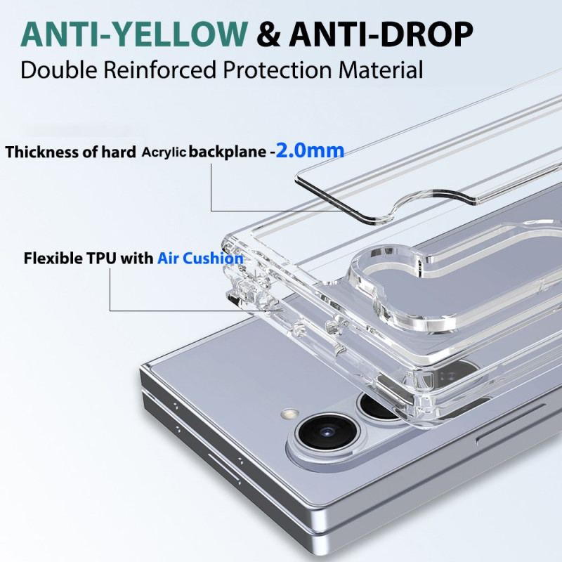 Futerały Samsung Galaxy Z Fold 6 Etui Na Telefon Przezroczysta Odporna Na Zarysowania