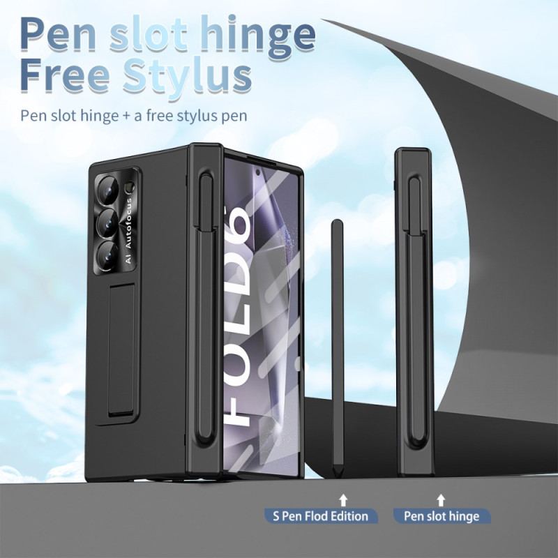 Futerały Samsung Galaxy Z Fold 6 Etui Na Telefon Zintegrowany Stojak I Uchwyt Na Rysik