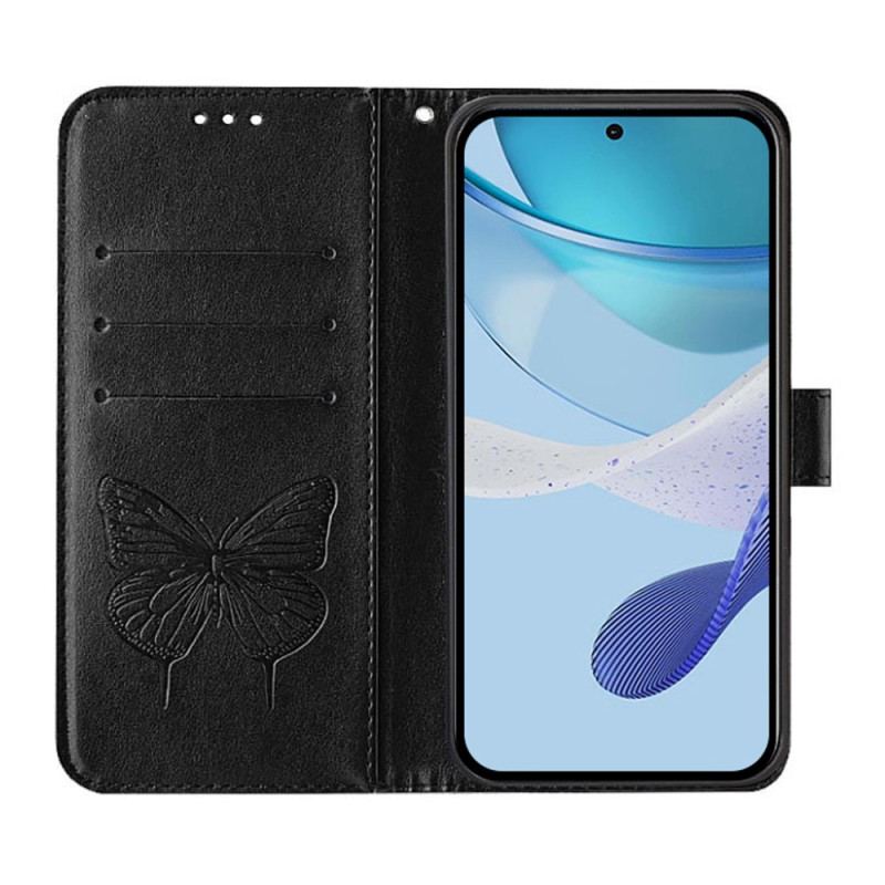 Pokrowce Samsung Galaxy Z Fold 6 Kwiatowy Motyl Z Paskiem