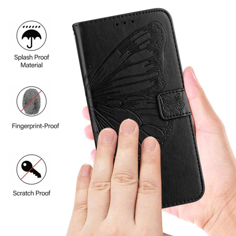 Pokrowce Samsung Galaxy Z Fold 6 Kwiatowy Motyl Z Paskiem