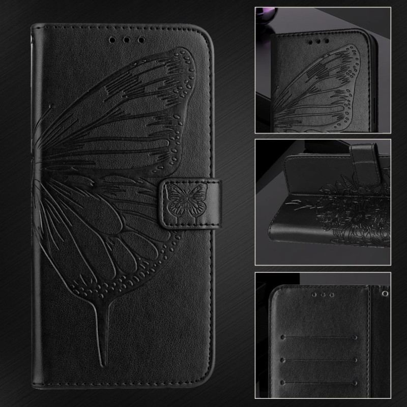 Pokrowce Samsung Galaxy Z Fold 6 Kwiatowy Motyl Z Paskiem