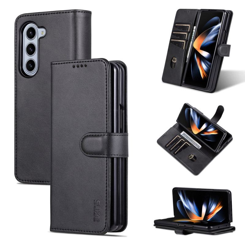 Skórzany Futerał Samsung Galaxy Z Fold 6 Etui Na Telefon Skórzany Styl Azns