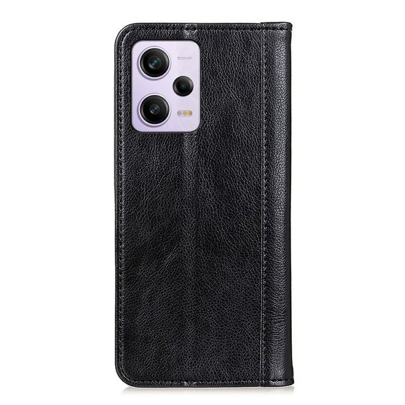 Etui Na Telefon do Xiaomi Redmi Note 12 Pro Etui Folio Dwoina Skóry Liczi