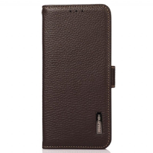 Skórzany Futerał do Xiaomi Redmi Note 12 Pro Skóra Liczi Khazneh Rfid