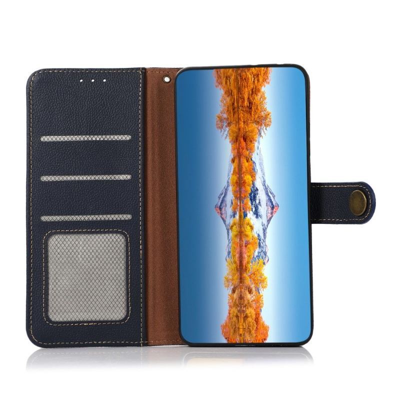 Etui Folio do Oppo A16 / A16s Obrzeża Khazneh Klasyczna Skóra