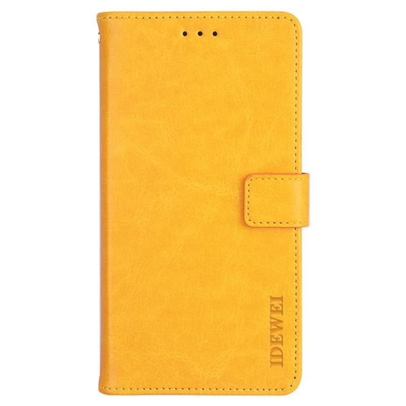 Etui Folio do Oppo A16 / A16s Skórzany Futerał Idewei Folio Efekt Skóry