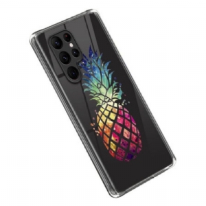 Etui do Samsung Galaxy S23 Ultra 5G Przezroczysty Ananas