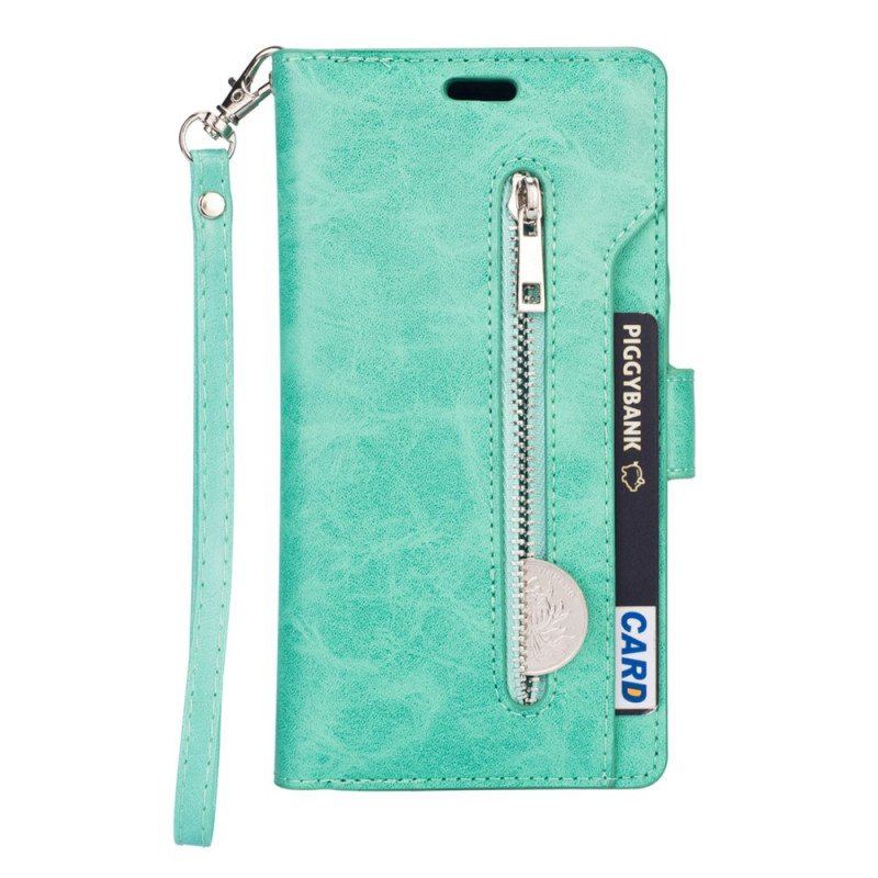Etui Folio do Samsung Galaxy S23 Ultra 5G Torebka Ze Smyczą