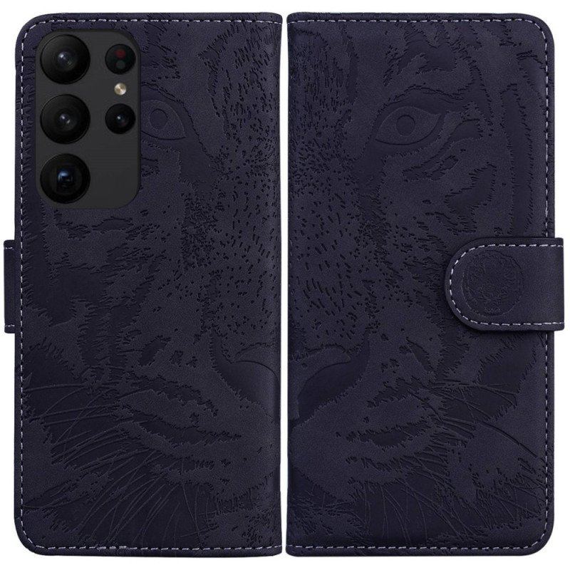 Obudowa Etui Na Telefon do Samsung Galaxy S23 Ultra 5G Ślad Tygrysa
