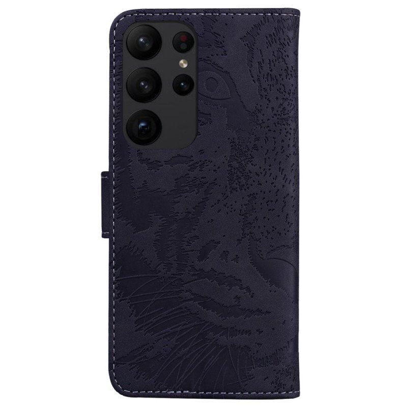 Obudowa Etui Na Telefon do Samsung Galaxy S23 Ultra 5G Ślad Tygrysa