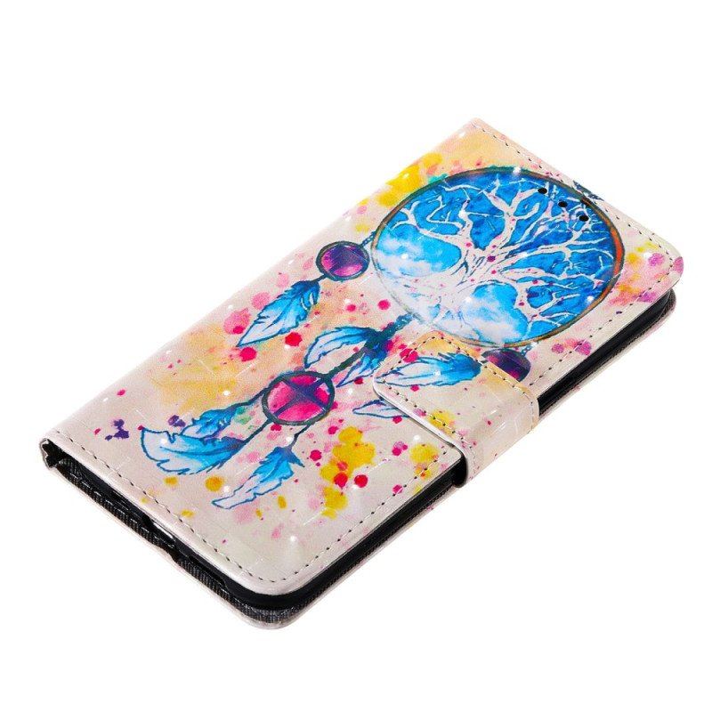 Etui Folio do iPhone 14 Pro Max Akwarela Łapacz Snów