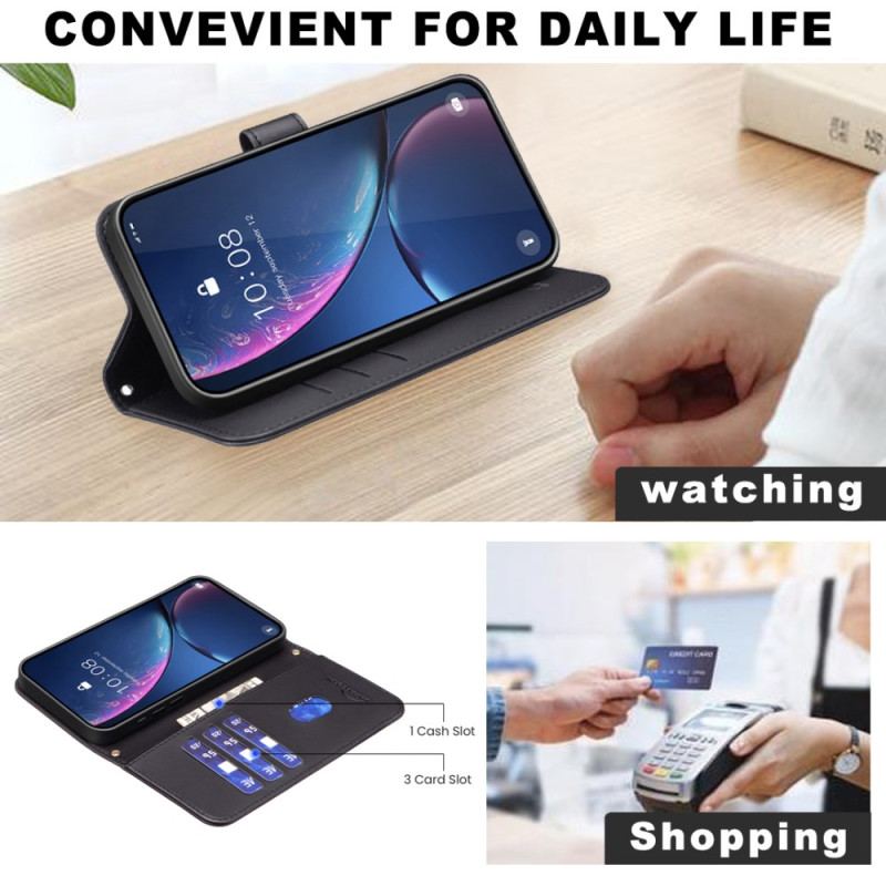 Etui Folio Do Google Pixel 9 Pro Pikowany Pasek Binfen Kolor