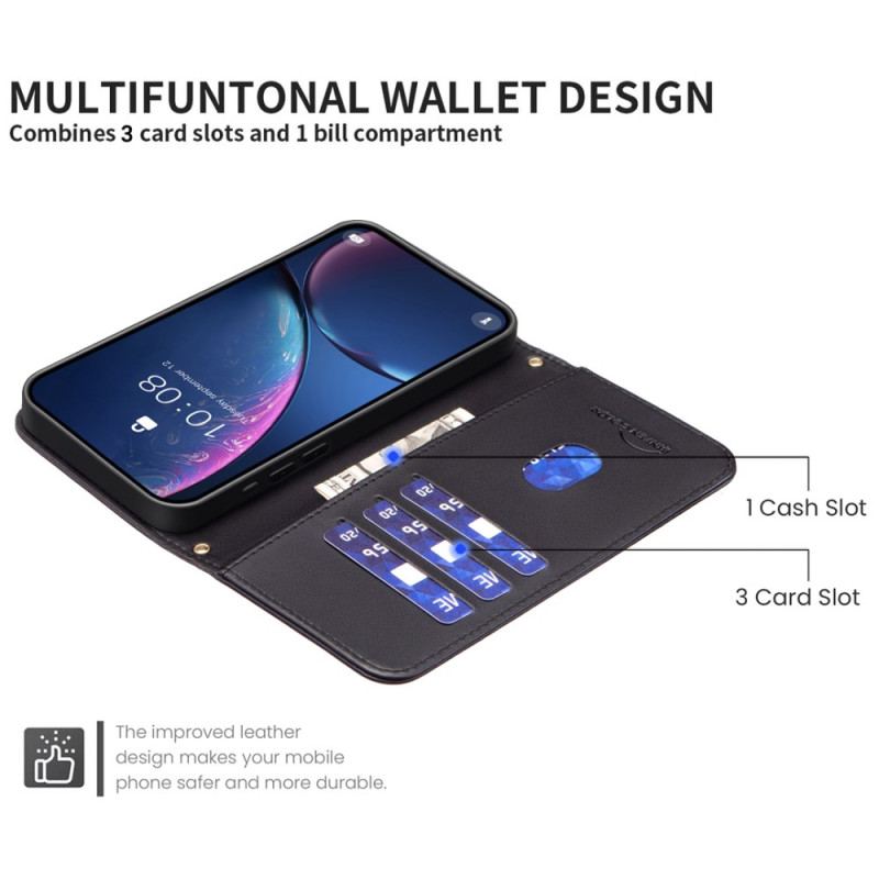 Etui Folio Do Google Pixel 9 Pro Pikowany Pasek Binfen Kolor