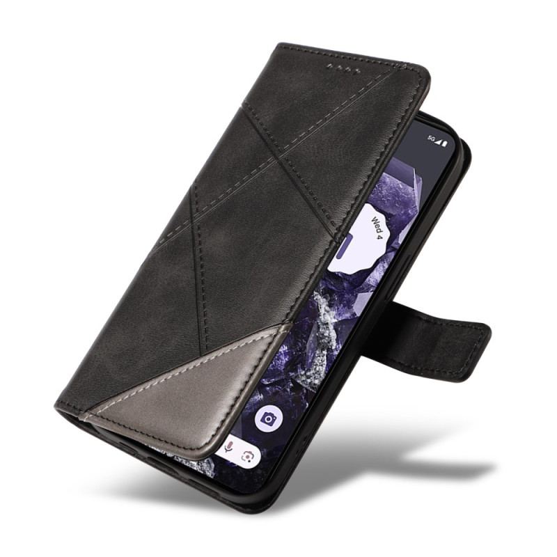 Etui Folio Google Pixel 9 Pro Dwukolorowy Trójkąt Z Paskiem