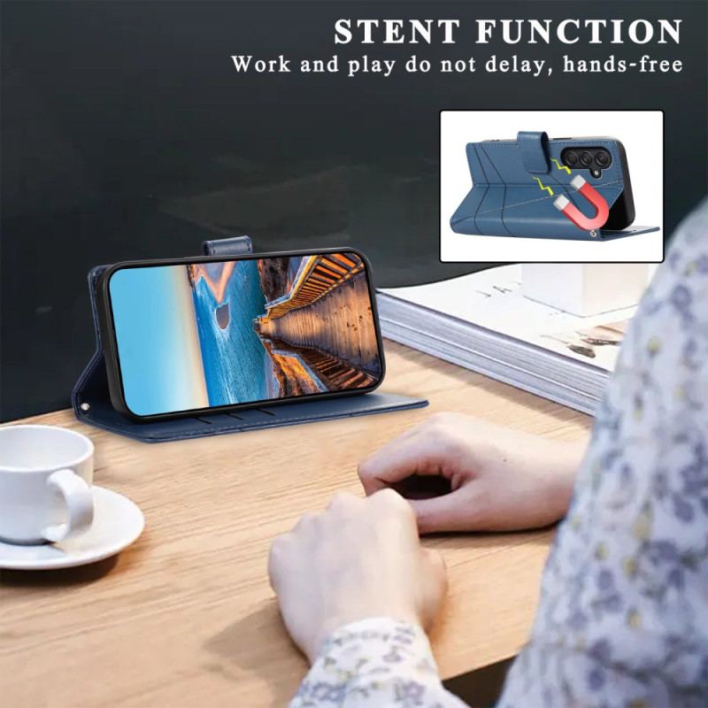 Etui Folio Samsung Galaxy M55 5g Linie Paska