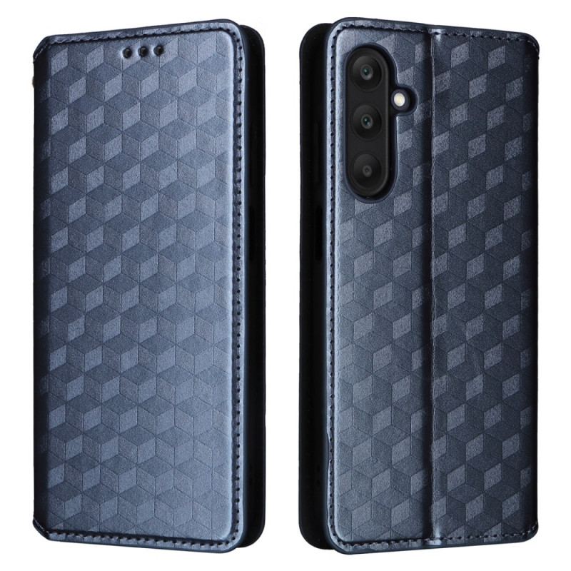 Flip Kotelot Samsung Galaxy M55 5g Wzór Rombu Etui Ochronne