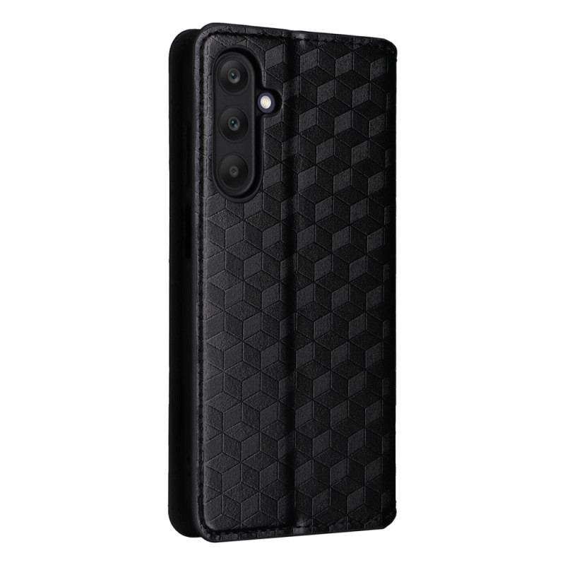 Flip Kotelot Samsung Galaxy M55 5g Wzór Rombu Etui Ochronne