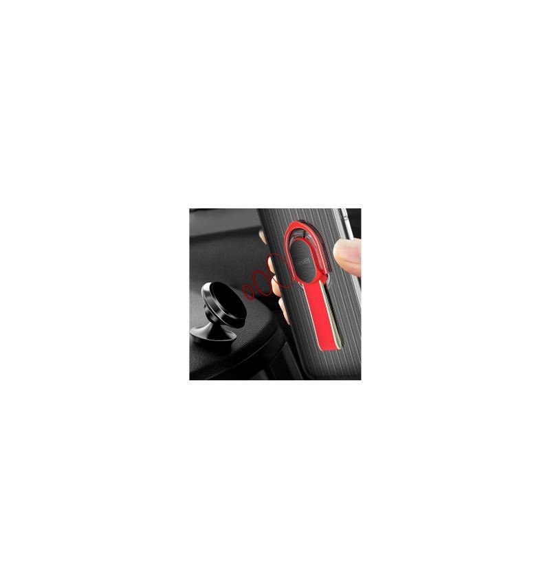 Etui do Honor 10 Classic Przezroczysty Z Uchwytem - Czerwony