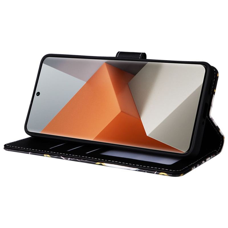 Etui Folio Do Xiaomi Redmi Note 13 Pro Plus 5g Styl Marmurkowy Z Paskiem