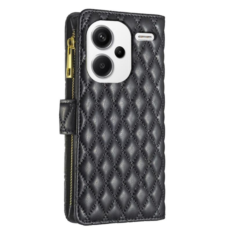 Etui Folio Xiaomi Redmi Note 13 Pro Plus 5g Pikowana Binfen Kolor Etui Ochronne
