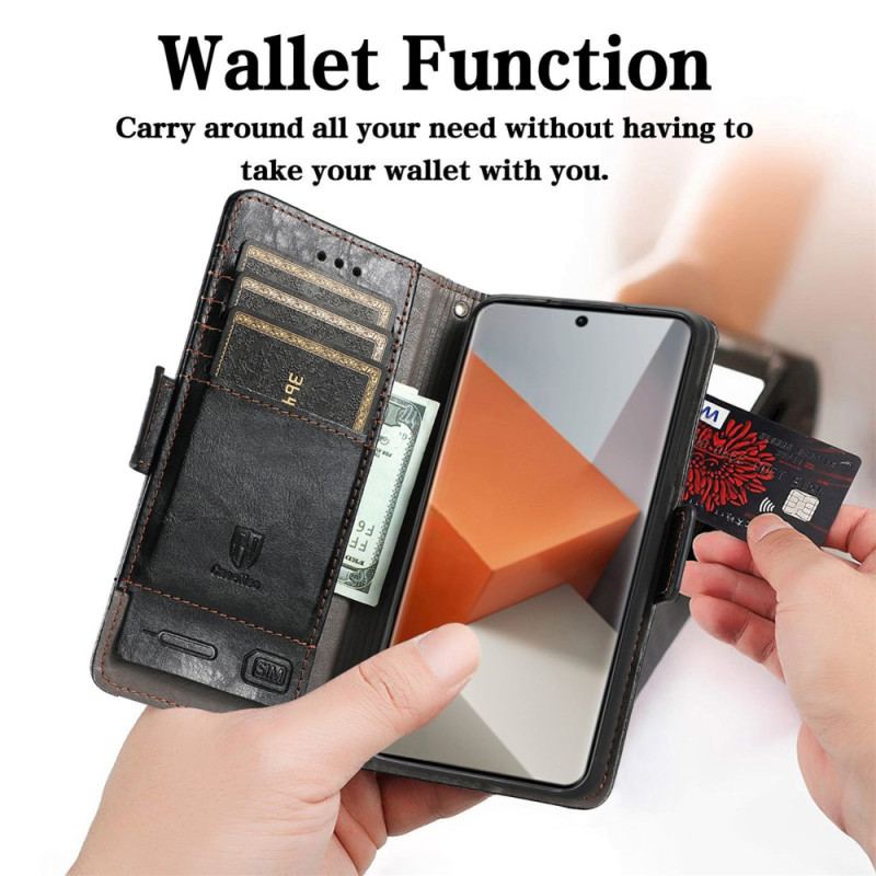 Etui Folio Xiaomi Redmi Note 13 Pro Plus 5g Z Blokowaniem Rfid Caseneo Etui Ochronne
