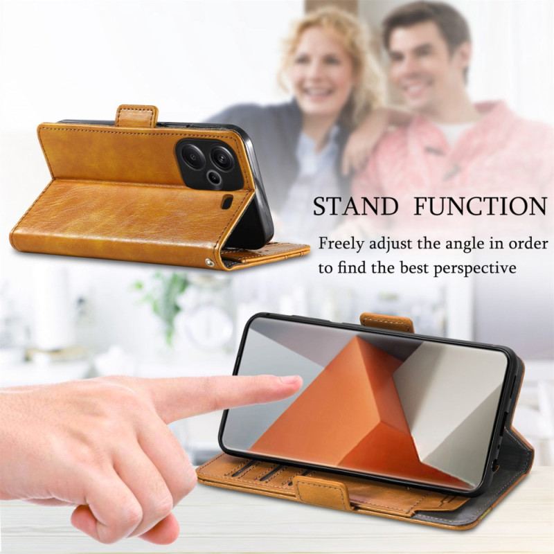 Etui Folio Xiaomi Redmi Note 13 Pro Plus 5g Z Blokowaniem Rfid Caseneo Etui Ochronne