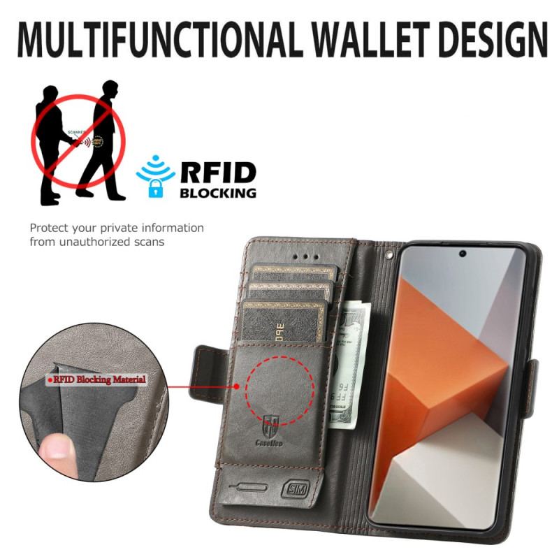 Etui Folio Xiaomi Redmi Note 13 Pro Plus 5g Z Blokowaniem Rfid Caseneo Etui Ochronne
