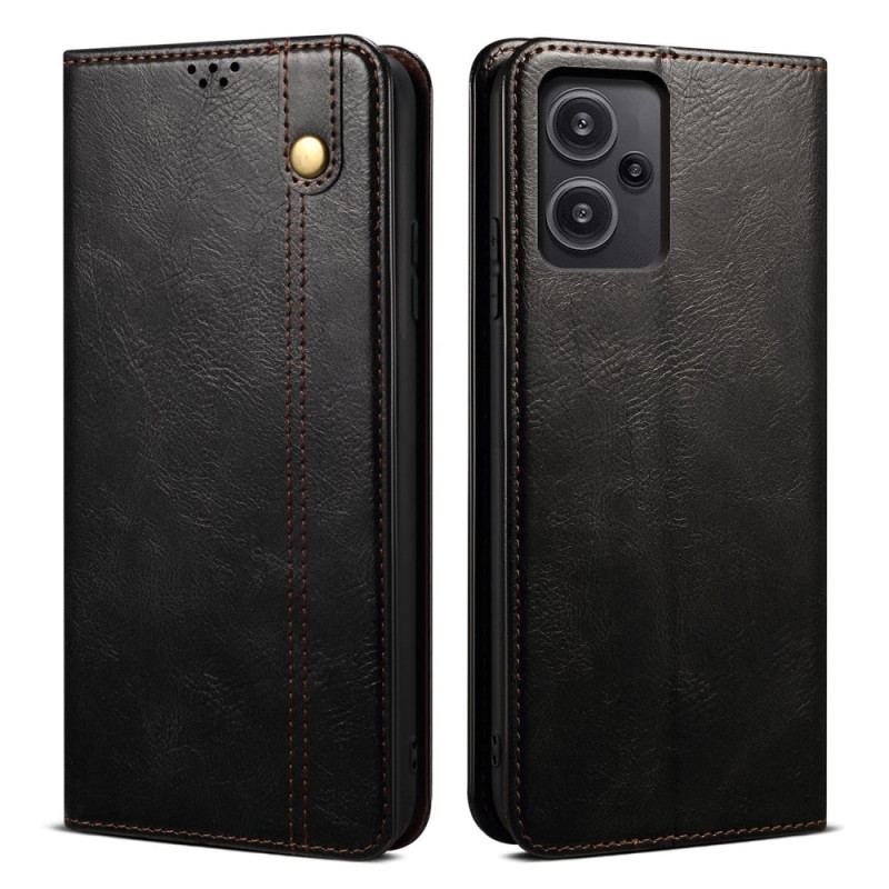 Flip Kotelot Xiaomi Redmi Note 13 Pro Plus 5g Woskowana Imitacja Skóry Etui Ochronne