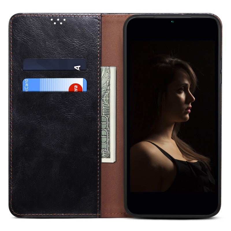 Flip Kotelot Xiaomi Redmi Note 13 Pro Plus 5g Woskowana Imitacja Skóry Etui Ochronne