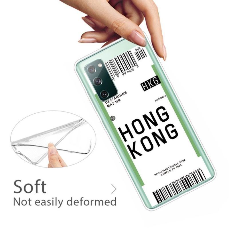 Futerały do Samsung Galaxy S20 FE Obrzeża Karta Pokładowa 07 Hongkong