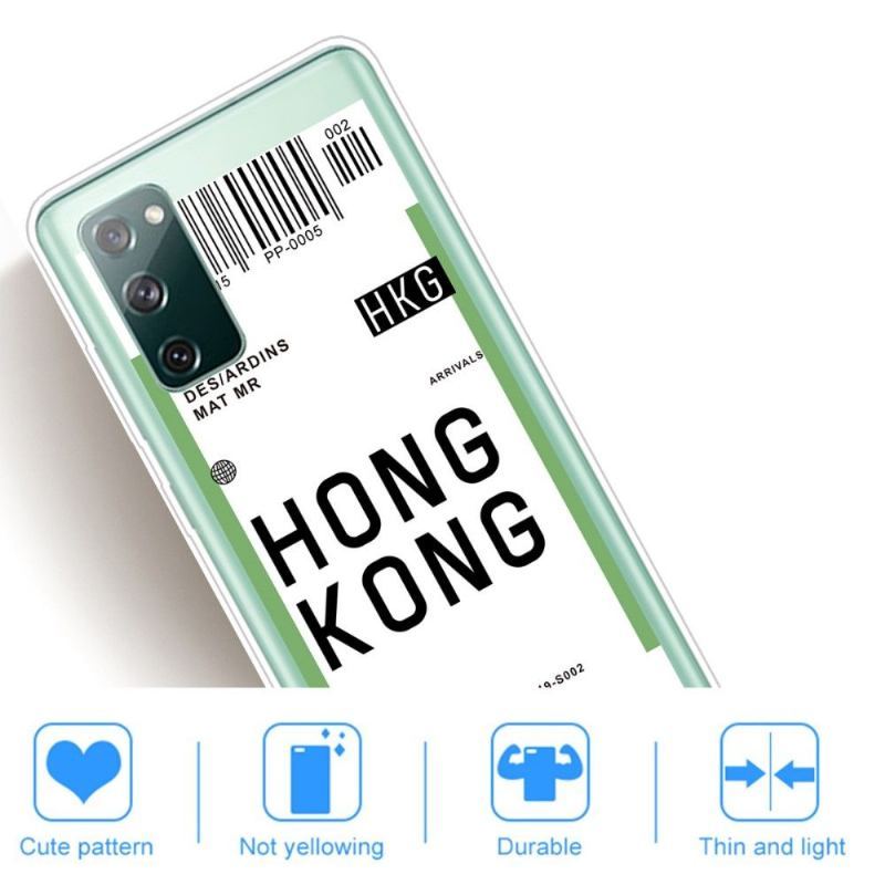 Futerały do Samsung Galaxy S20 FE Obrzeża Karta Pokładowa 07 Hongkong