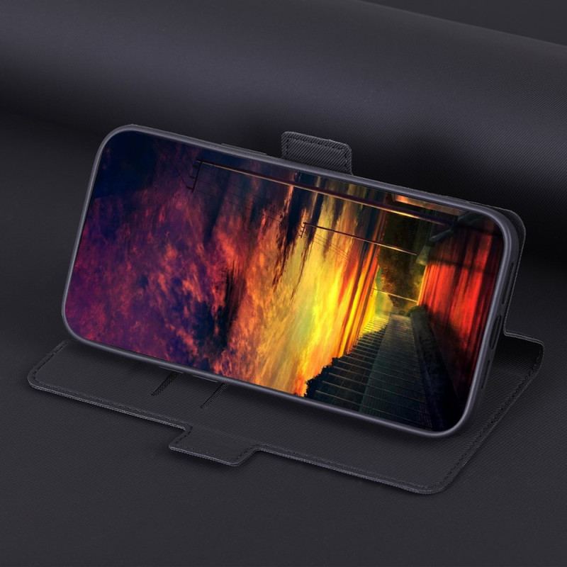 Etui Folio Do Oppo A98 5g Tekstura Jodełki