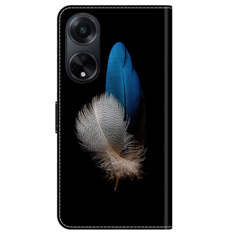 Etui Folio Oppo A98 5g Dwa Pióra