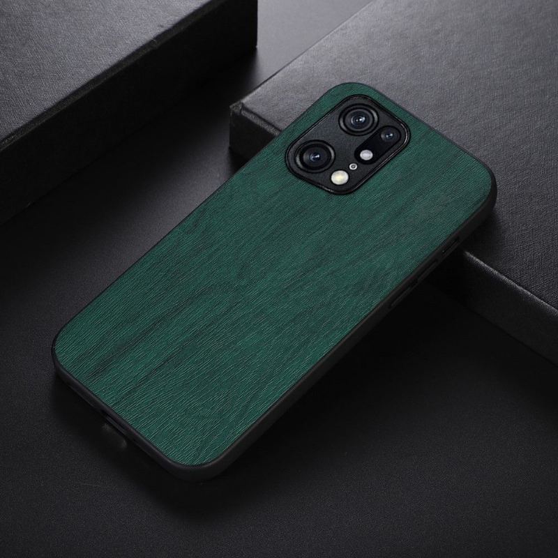 Futerały do Oppo Find X5 Pro Efekt Kory Ze Sztucznej Skóry