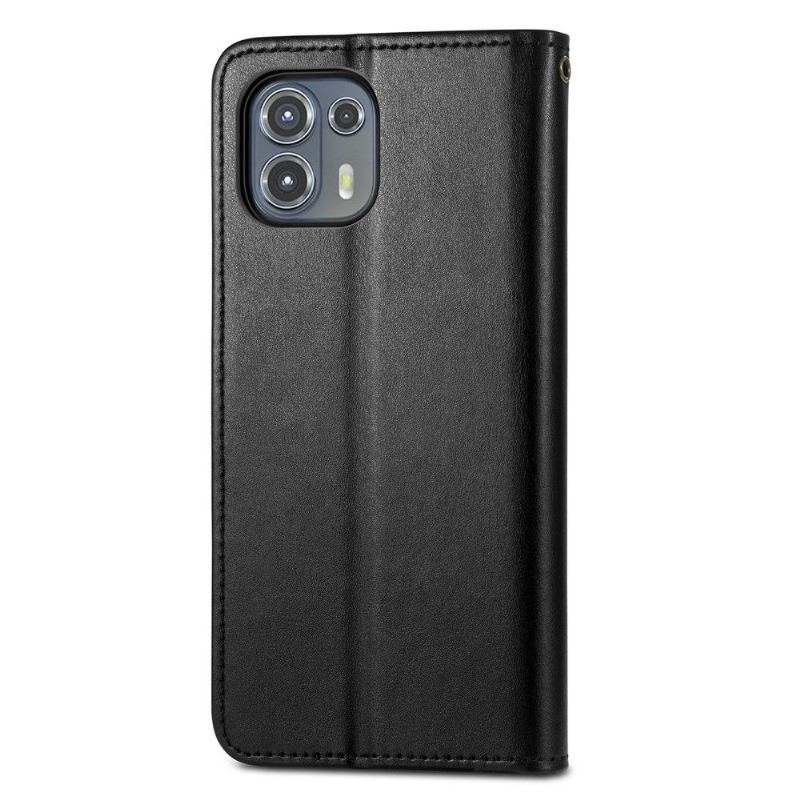 Etui Folio do Motorola Edge 20 Lite Indila Etui Na Karty Ze Sztucznej Skóry