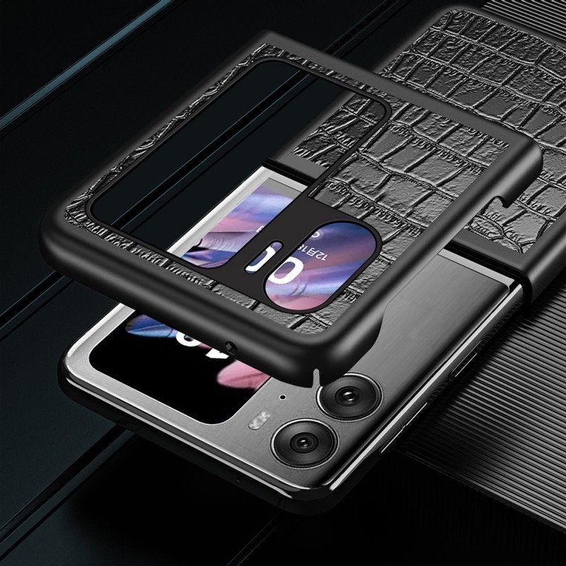Etui do Oppo Find N2 Flip Etui Folio Krokodyl Tekstura