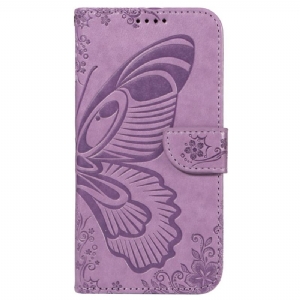 Etui Folio Do iPhone 16 Nadruk Motyla