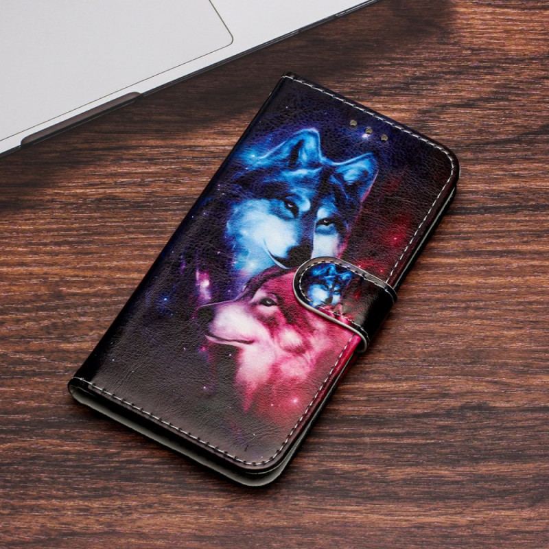 Etui Folio Do iPhone 16 Para Rzemieślniczych Wilków