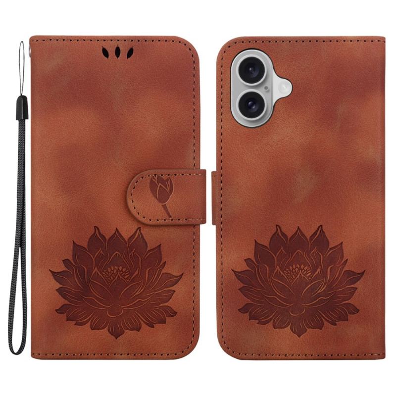Etui Folio Do iPhone 16 Pasek Lotosu