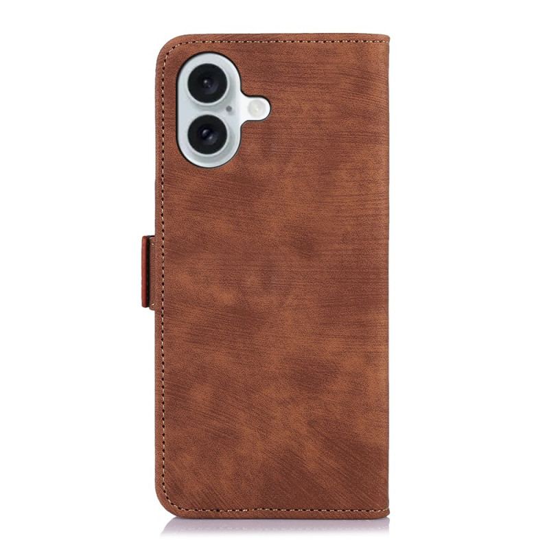 Etui Folio iPhone 16 Abeel Vintage Sztuczna Skóra