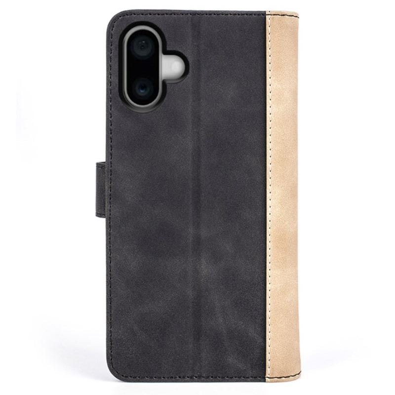 Etui Folio iPhone 16 Dwukolorowy Projekt