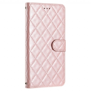 Etui Folio iPhone 16 Pikowane Etui Ochronne