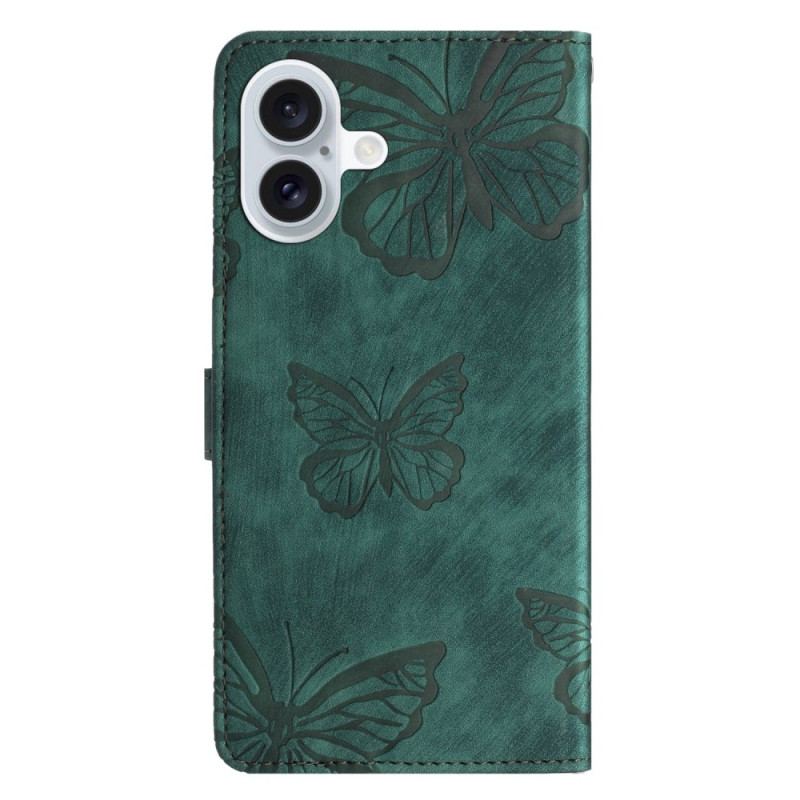 Etui Folio iPhone 16 Portfel W Motyle