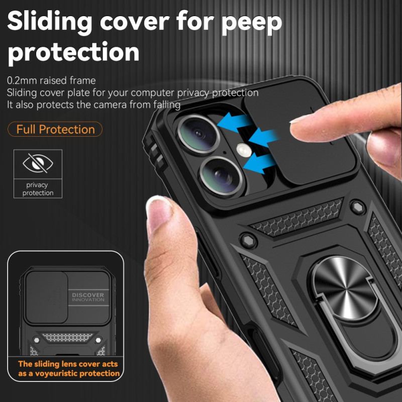 Etui iPhone 16 Wsparcie Pierścienia I Ochrona Obiektywu