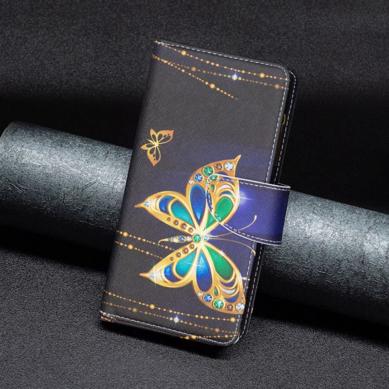 Obudowa iPhone 16 Etui Na Telefon Cenny Portfel Z Motylami