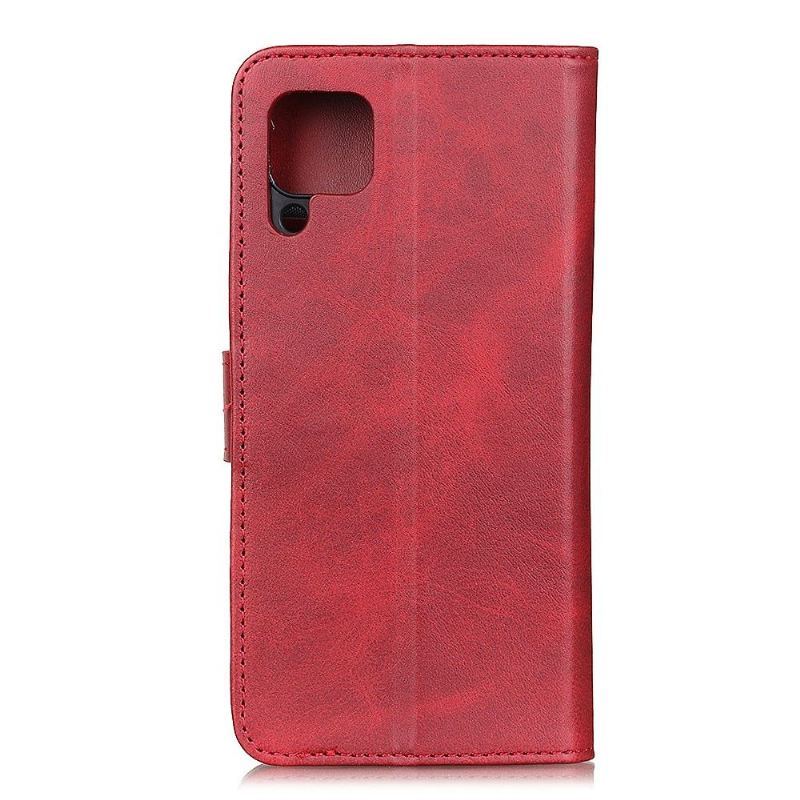 Etui Folio do Samsung Galaxy A12 Obrzeża Marius Efekt Matowej Skóry